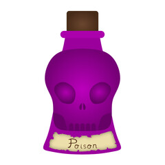 poison bottle vector illustration