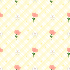 seamless pattern with flowers 