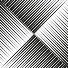 Striped square field. Diagonal black lines. Vector abstract frame. Gradient corner shape.