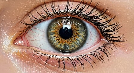 Fototapeta premium Hyperrealistic Eye Render: A Digital Gaze