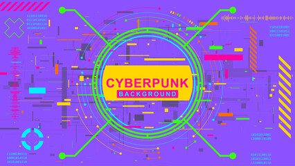 Futuristic Tech Background. Digital Technology Banner