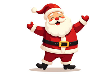 Charming Santa in a Red Suit
