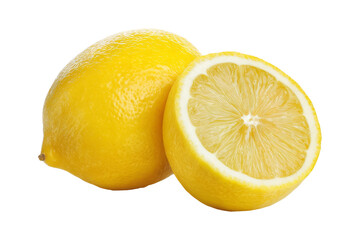 Slicing fresh lemons in kitchen