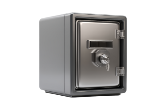 Secure metal safe at home office