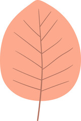 Tree leaf drawing clipart design illustration