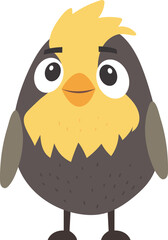 Little bird drawing clipart design illustration