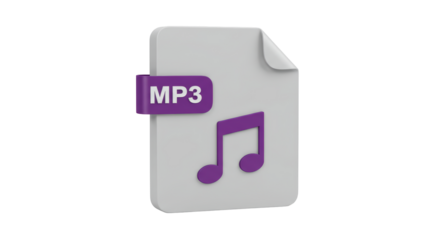 Isolated MP3 File Icon