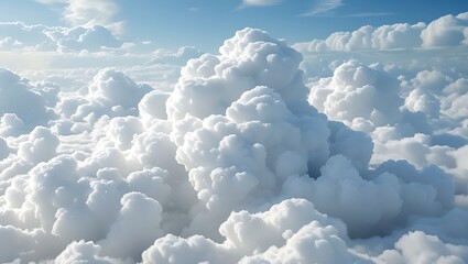 3d rendering, abstract background. Stormy cumulus. Fluffy cloud isolated on white background. Minimal wallpaper