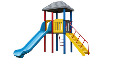 Isolated Playground slide