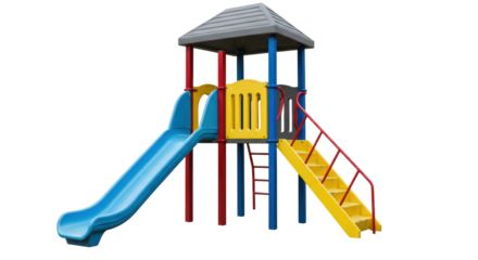 Isolated Playground slide