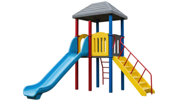 Isolated Playground slide