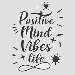 Obraz premium Inspiring positive mindset vibes and a happy life encouragement design on grey background