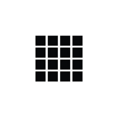 Simple black square grid pattern design element