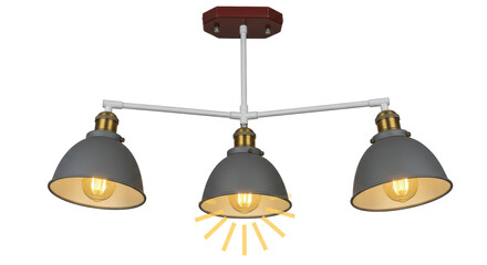 Isolated Industrial Ceiling Light