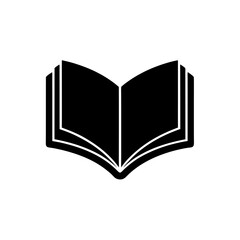Open Book Icon Vector Flat and Clean Look Isolated
