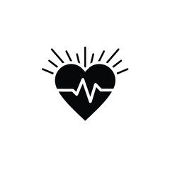 Heartbeat health wellness strong vital energy life