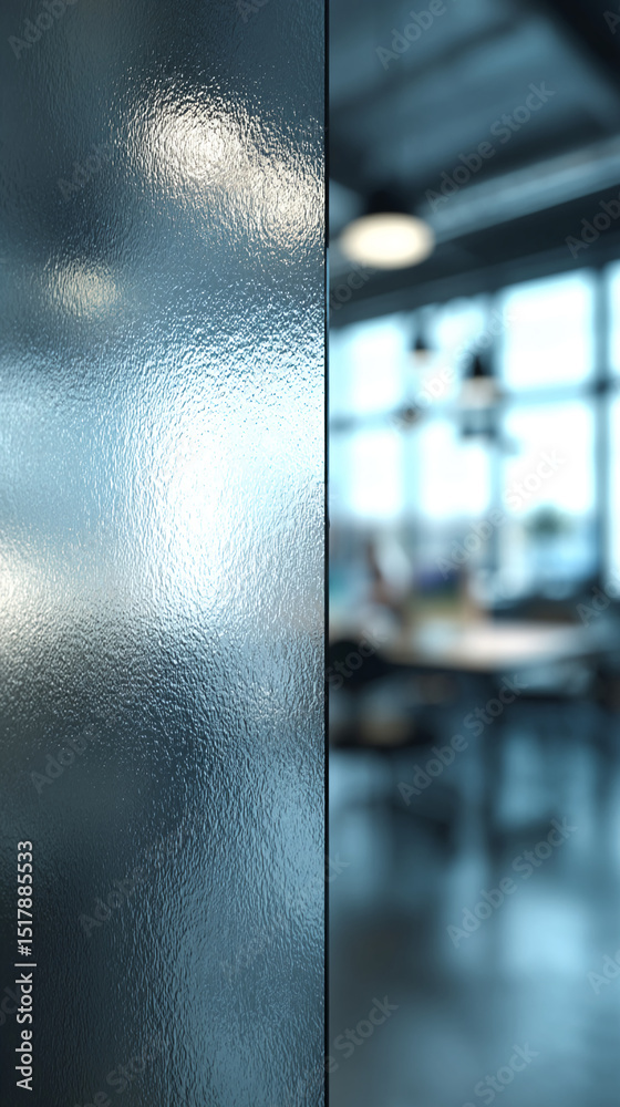 Poster Close-up of textured glass surface, showing a pattern of small bumps creating a subtle, diffused light effect A modern, abstract background suitable for various design concepts