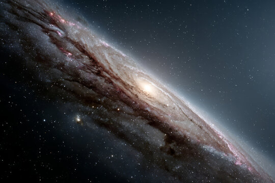 Enveloping Andromeda's cosmic whirl, starry serenity whispers galactic tales, inspiring Starry Night Festival and Cosmic Curiosity Day