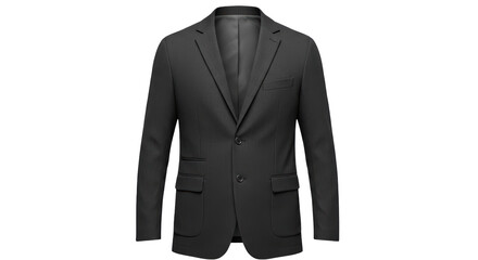 Isolated Black Suit Jacket