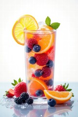 cocktail with fruits