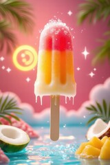 ice cream with fruits