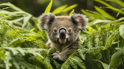 Fototapeta premium Koala in foliage
