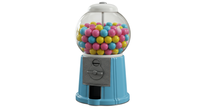 Isolated gumball machine