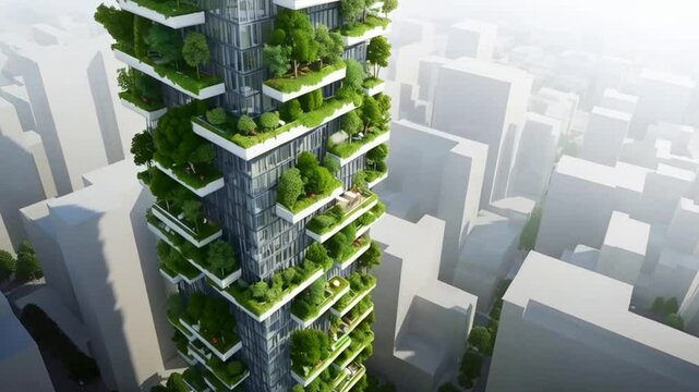 The Sky-High Vertical Forest Tower