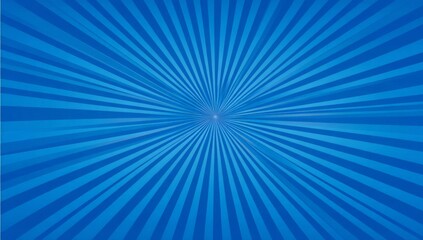 Abstract Blue Radial Burst Background