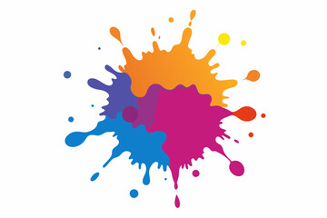 vector illustration of a colorful splash