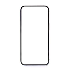 Simple Minimalist Phone Screen Frame on Isolated White Background