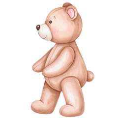 Fototapeta premium Cute teddy bear illustration in soft colors