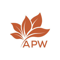 Elegant Botanical Leaf Logo Design with APV Text . APV Letter logo .
