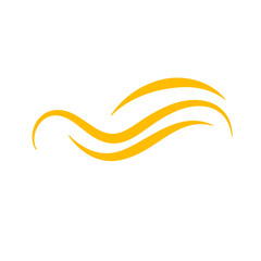 Obraz premium Gold swish vector