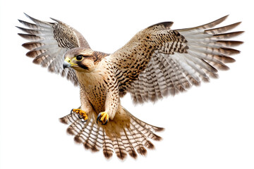 Sleek Falcon in Diving Pose

