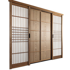 tategu sliding doors on transparent background png