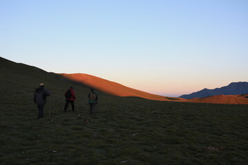 Obraz premium sunset in the mountains