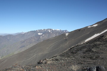 mountain landscape with snow