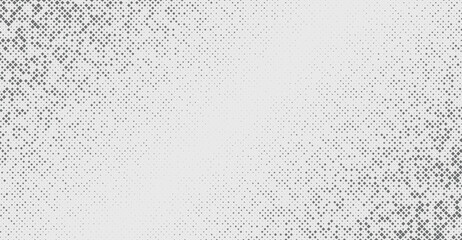 Halftone dots background grunge grain noise texture. Vector abstract pattern for comics background