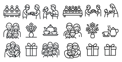 Obraz premium set of religious symbols