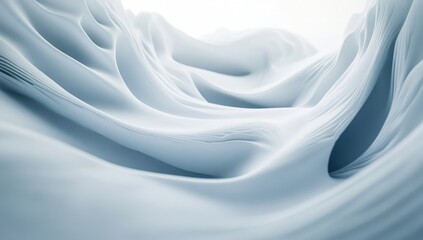 Obraz premium Abstract, flowing, light-gray forms
