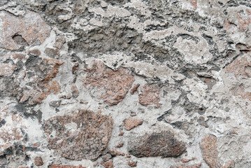 grey stone wall, decorative wall made of large stones, abstract pattern, background