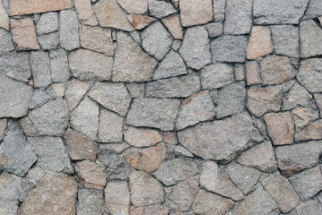 grey stone wall, decorative wall made of large stones, abstract pattern, background