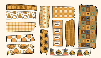 Autumn themed Washi tape collection 