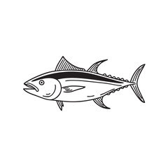 Obraz premium An illustration of tuna fish