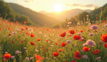 Close-up of a Pink and Red Dahlia Flower