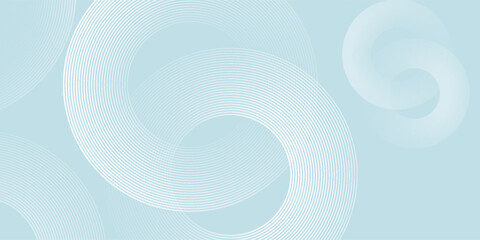 Modern abstract background. Glossy white gradient circle lines. Minimal geometric pattern.