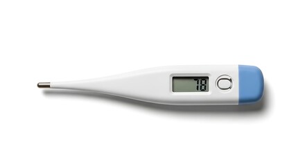 Digital thermometer isolated on white background