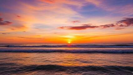 Fototapeta premium sunset over the sea