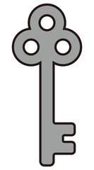 シンプルな鍵のベクターイラスト